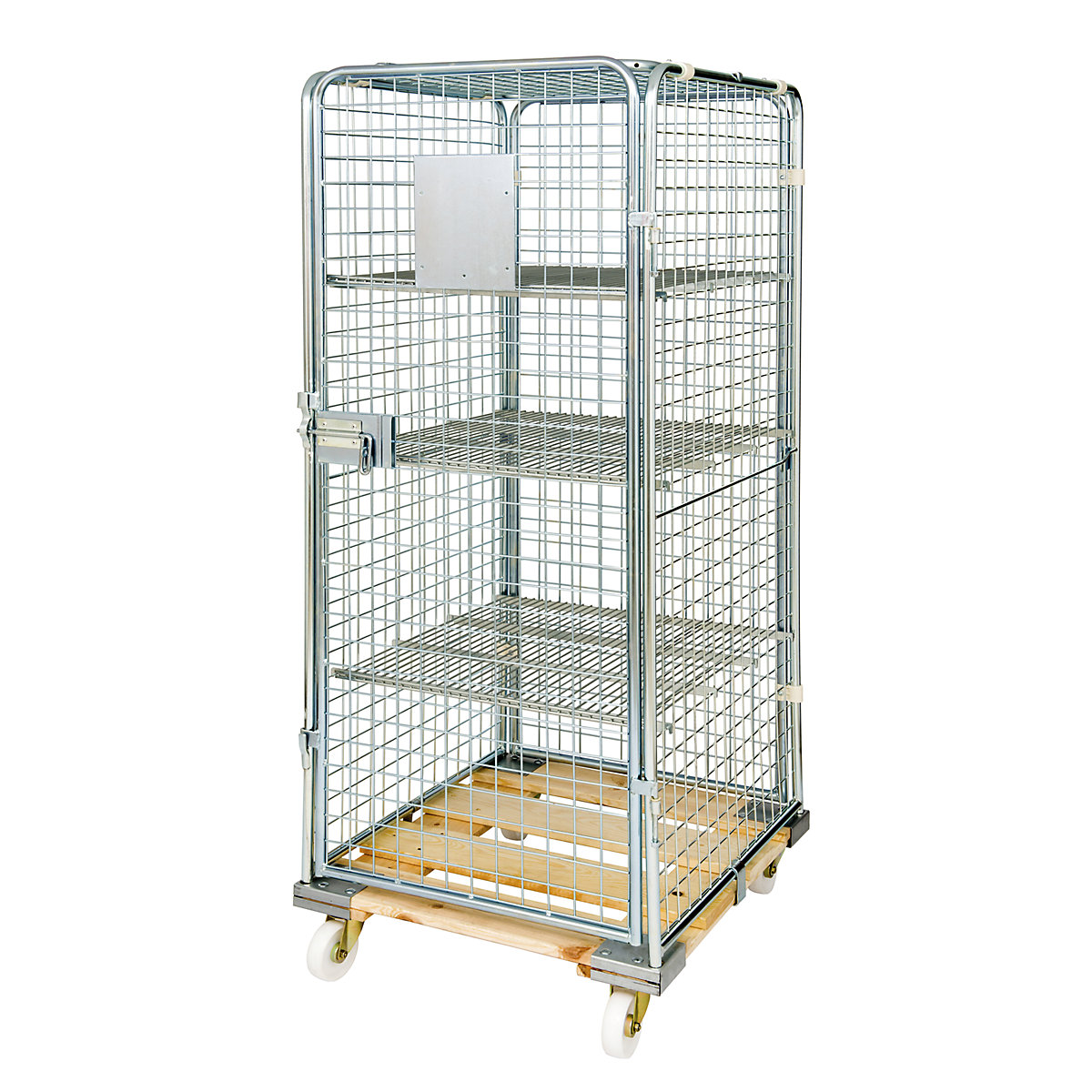 Contenitore antifurto con pianale in legno con ruote (Foto prodotto 4)-3