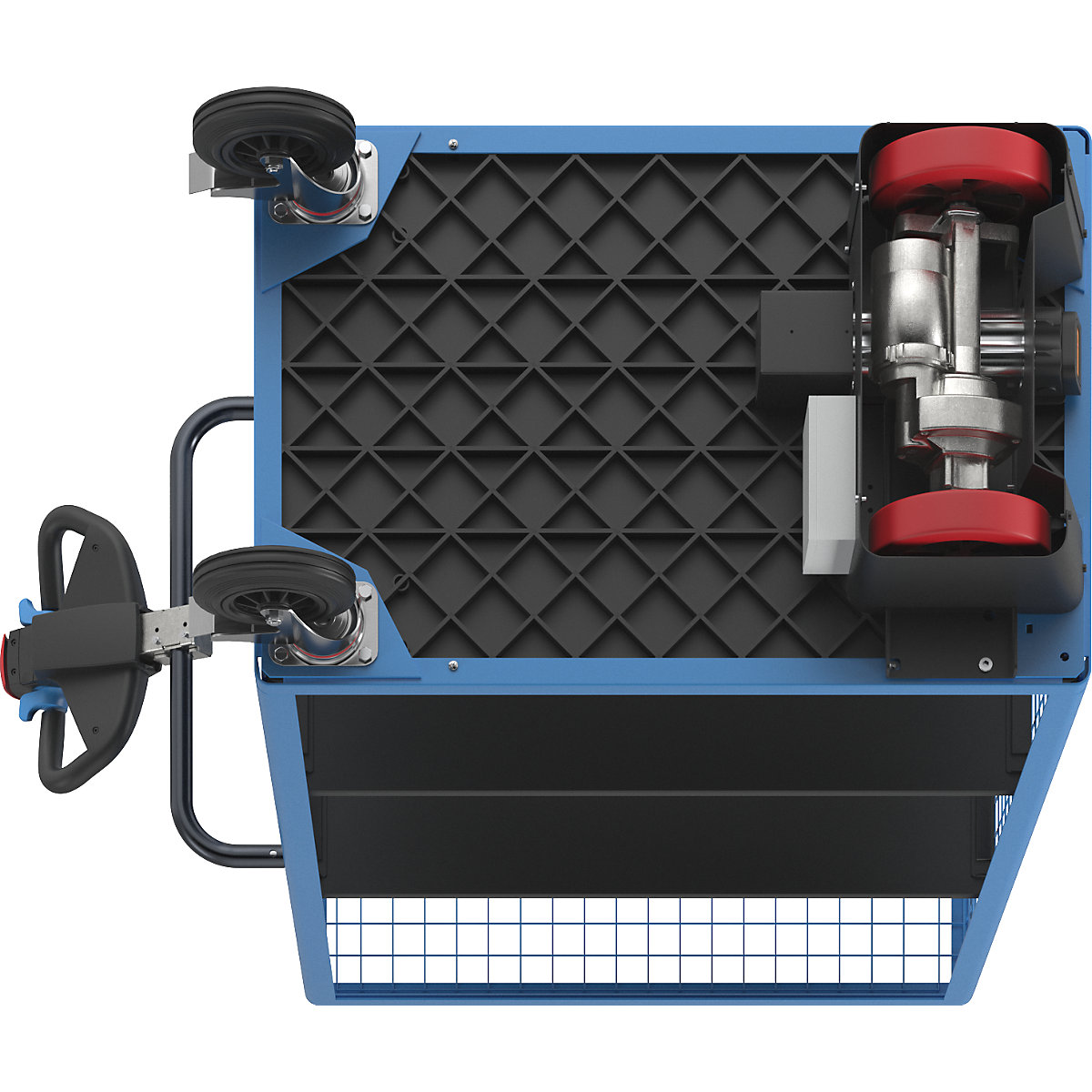 Carrello a ripiani con azionamento elettrico – eurokraft pro (Foto prodotto 8)-7