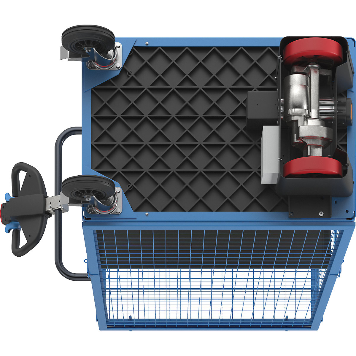 Carrello a ripiani con azionamento elettrico – eurokraft pro (Foto prodotto 9)-8