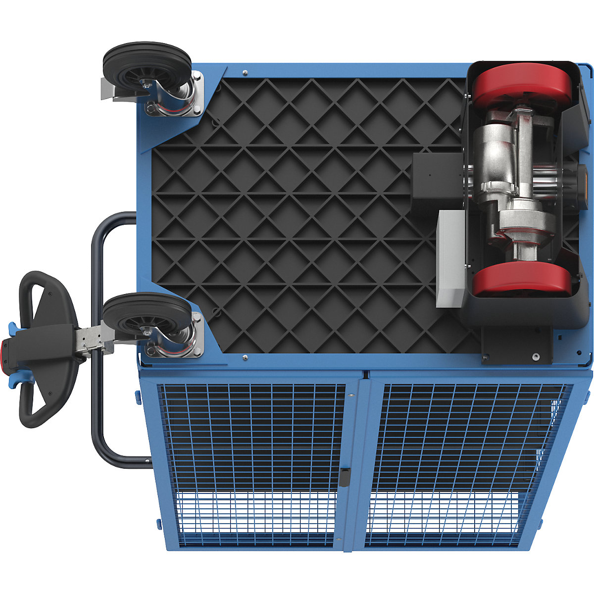 Carrello a ripiani con azionamento elettrico – eurokraft pro (Foto prodotto 8)-7