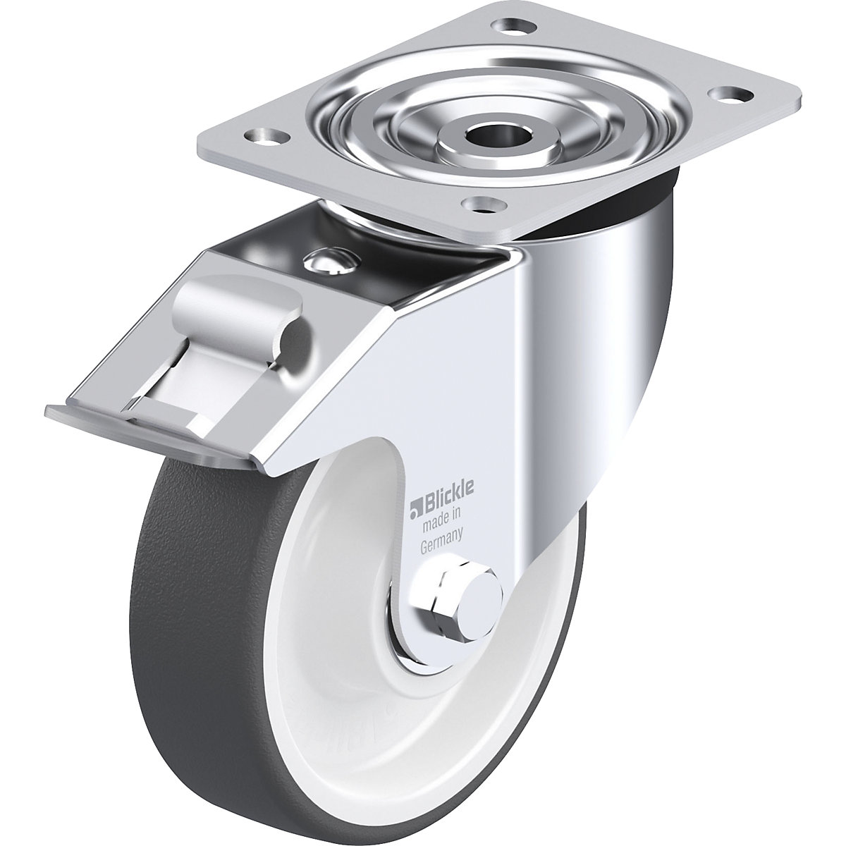 Ruota con supporto girevole in lamiera d'acciaio L-POTH - Blickle