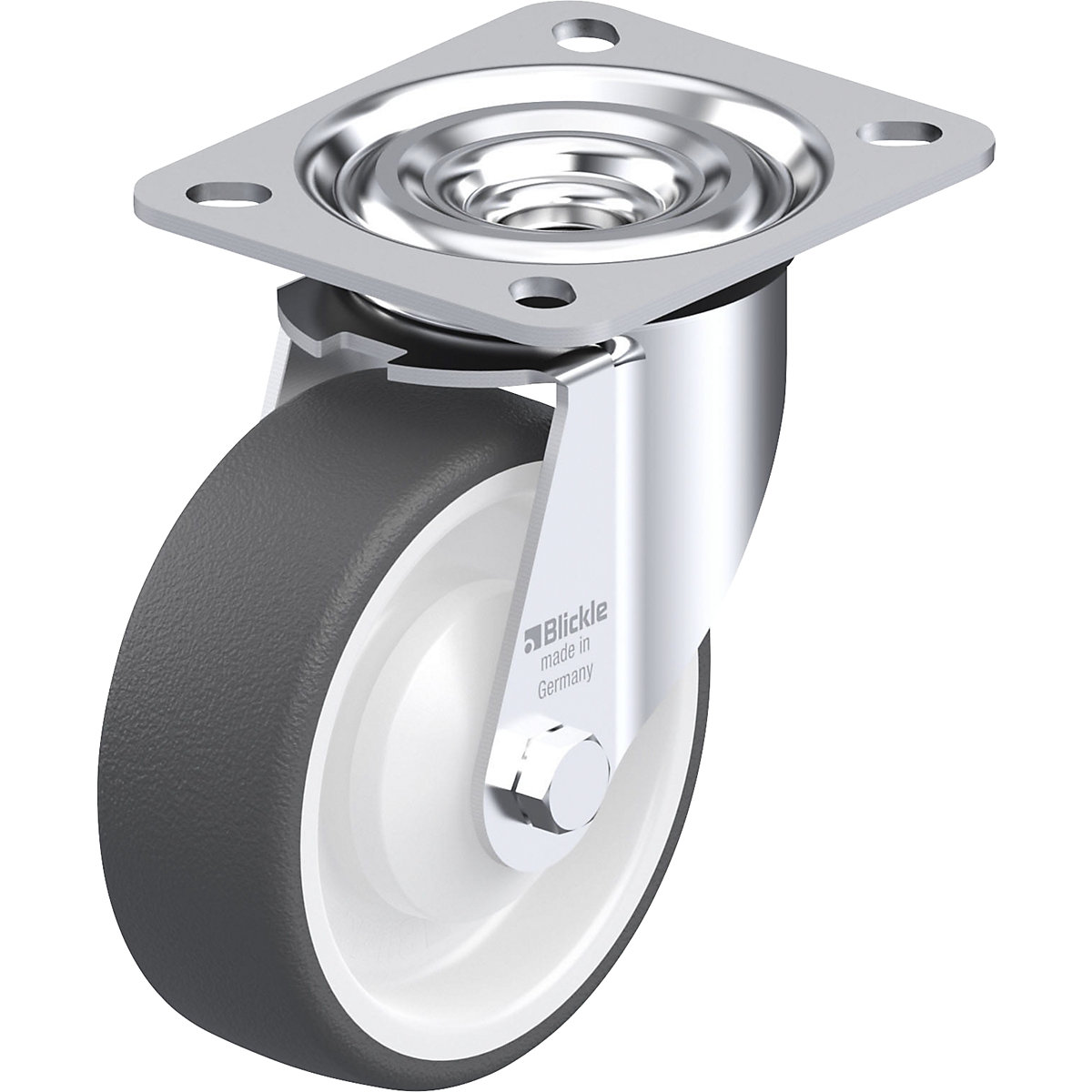 Ruota con supporto girevole in lamiera d'acciaio L-POTH - Blickle