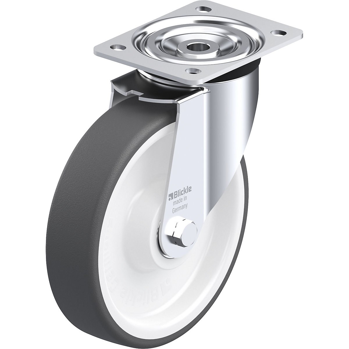 Ruota con supporto girevole in lamiera d'acciaio L-POTH - Blickle
