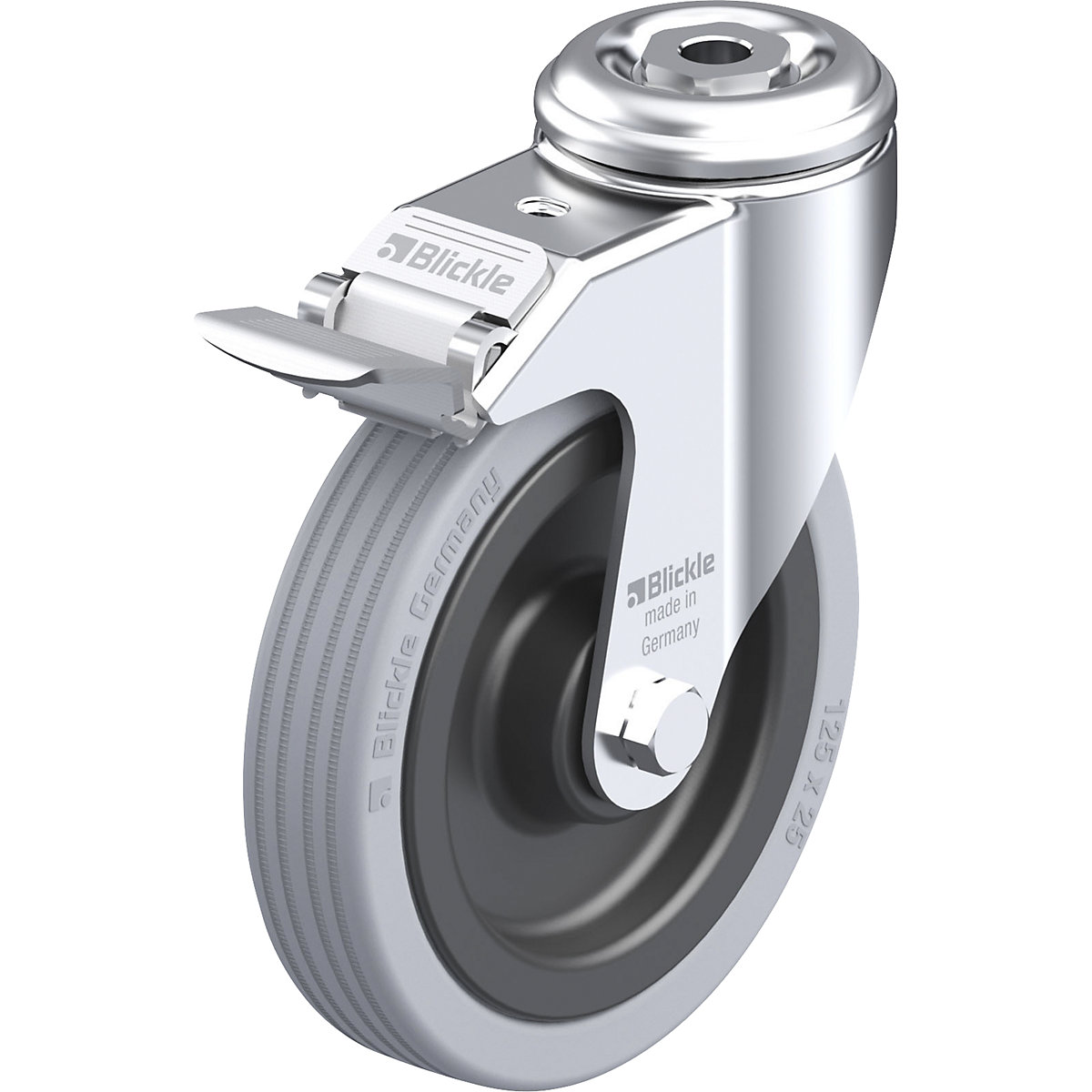 Ruota con supporto girevole per attrezzature LKRA-VPA-FI – Blickle