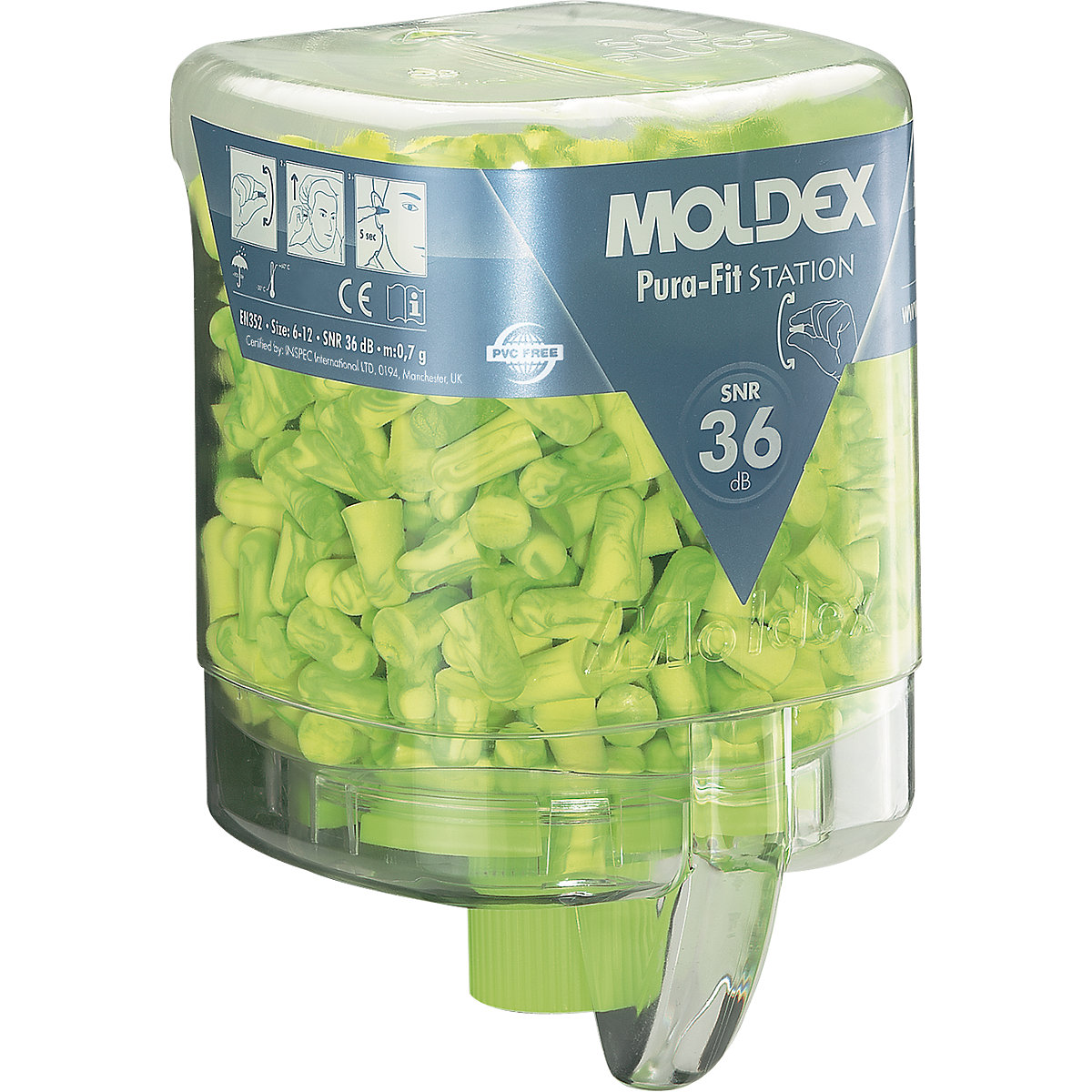 Dozownik wkładek przeciwhałasowych, z wkładkami – MOLDEX (Zdjęcie produktu 2)-1