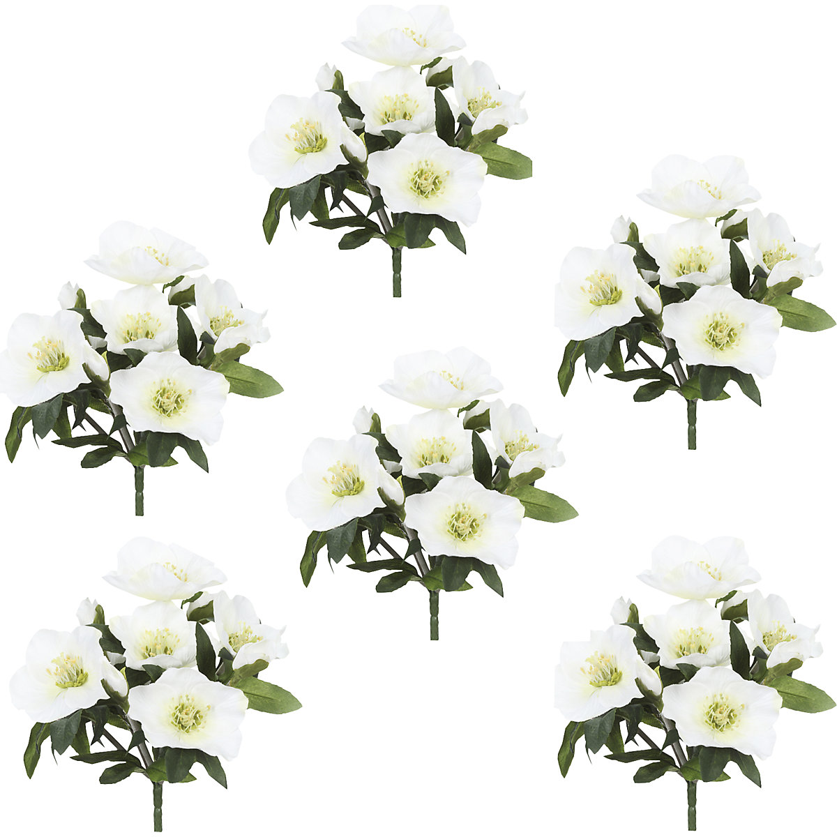 Mazzi di rose di Natale, 6 pezzi