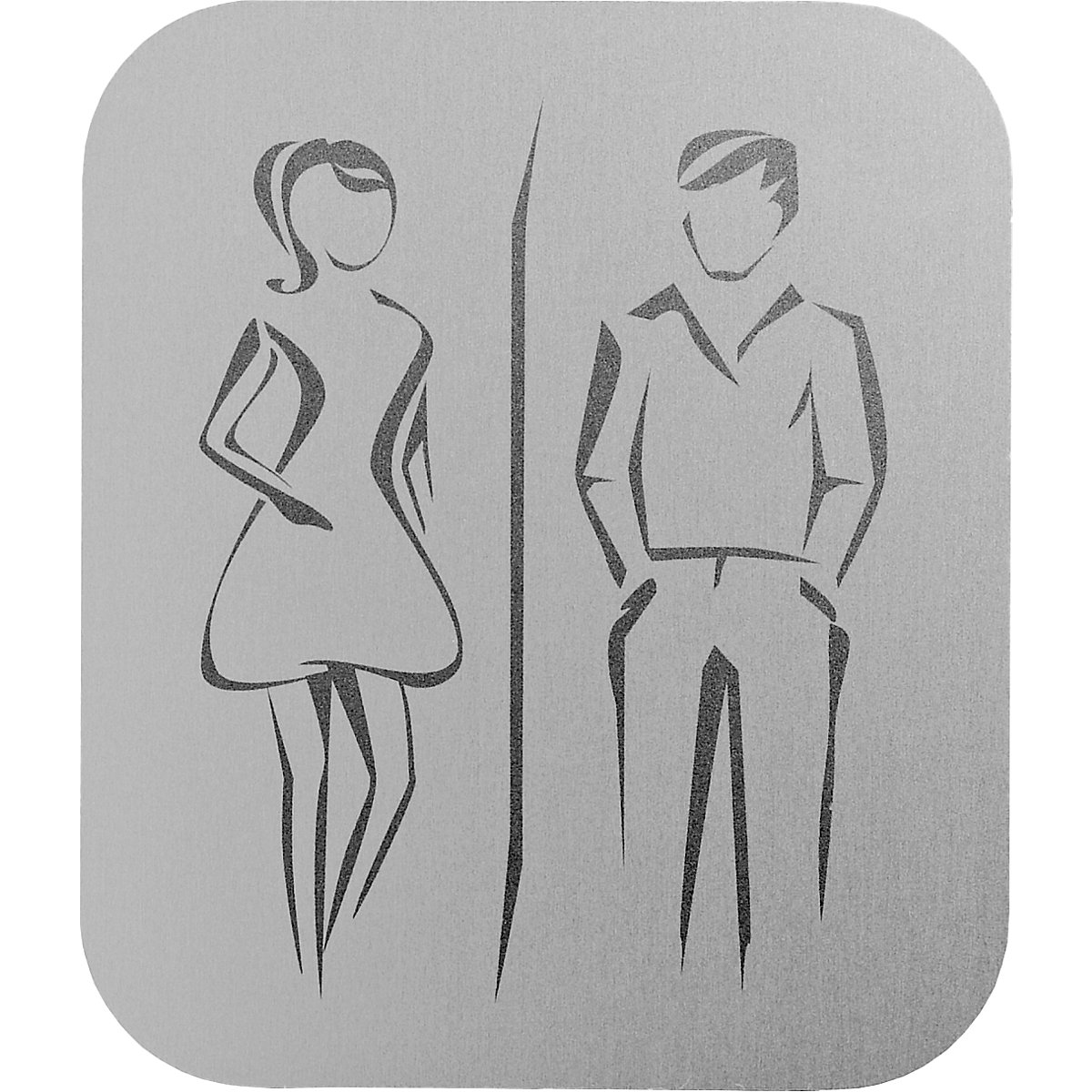 Targa per porta di toilette - AIR-WOLF