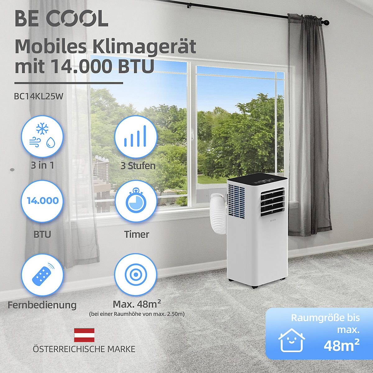 Climatizzatore 14.000 BTU (Foto prodotto 2)-1