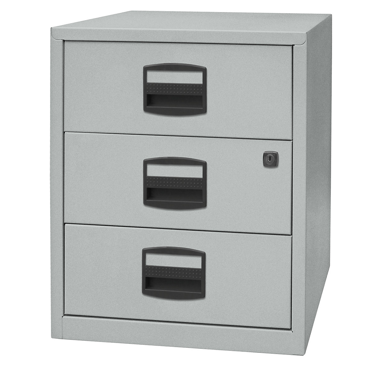 Mobiletto mobile PFA – BISLEY, 3 cassetti universali, argento-1