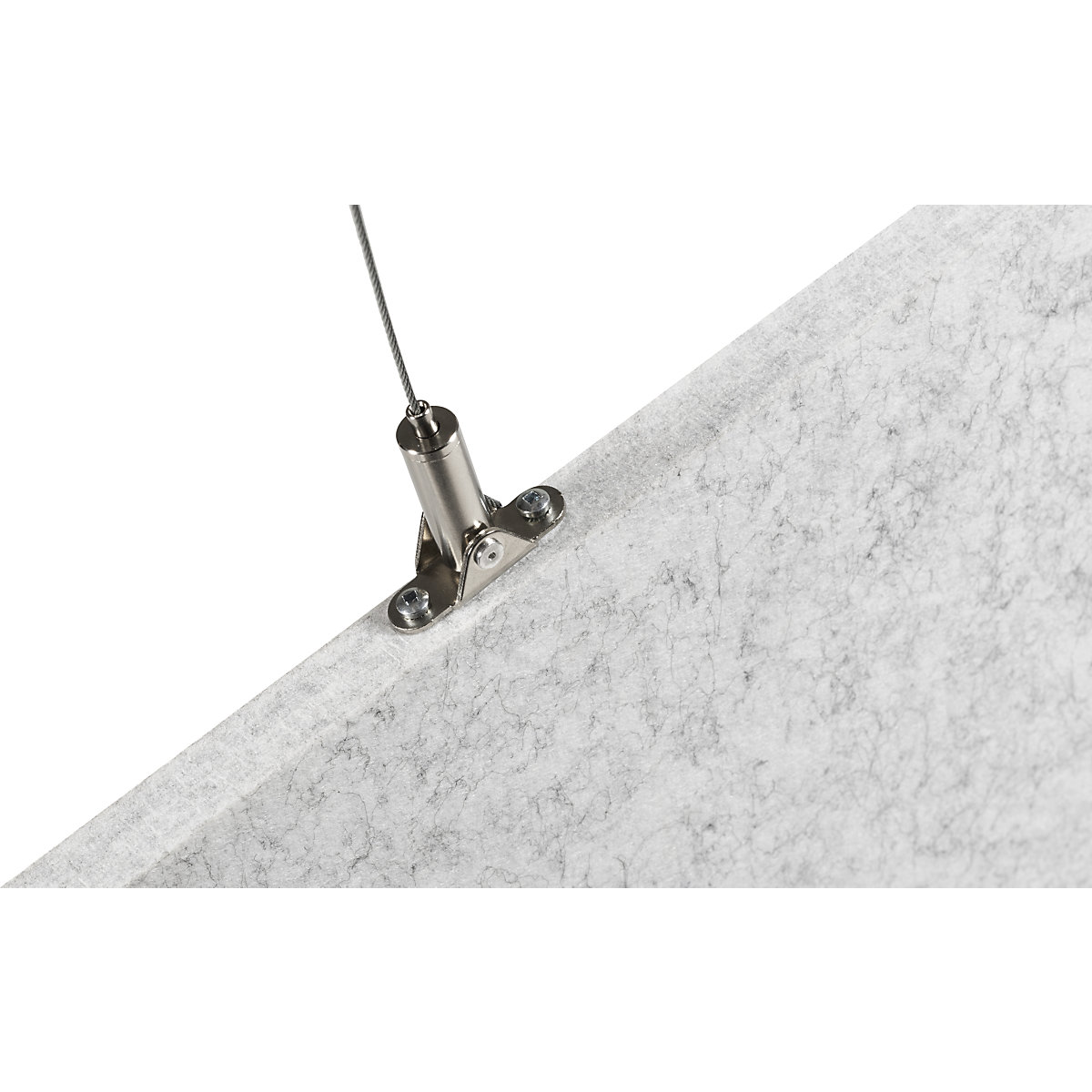 Pannello fonoassorbente da soffitto, feltro PET – eurokraft basic (Foto prodotto 3)-2