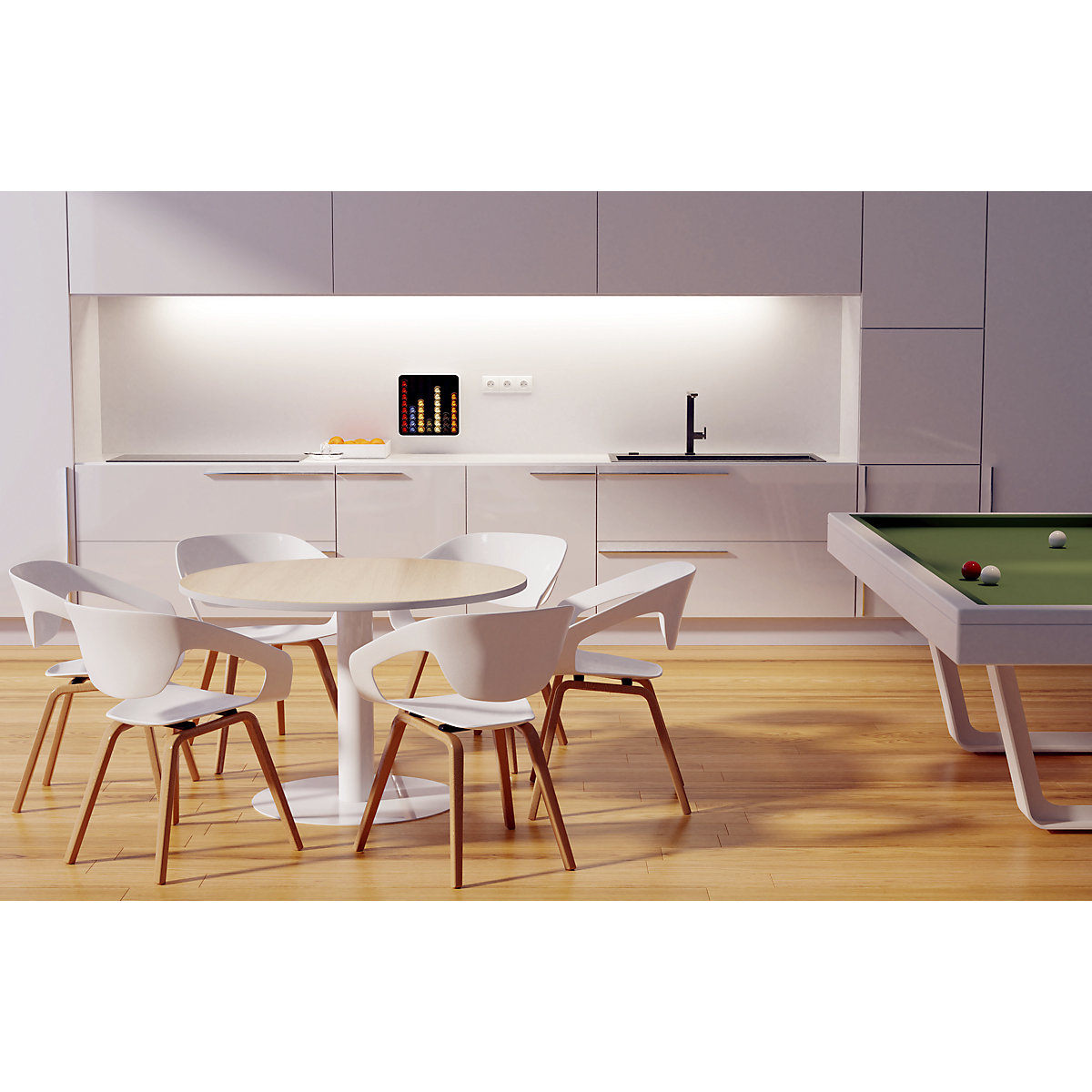 Tavolo per sala riunioni, Ø 1150 mm – meet (Foto prodotto 3)-2