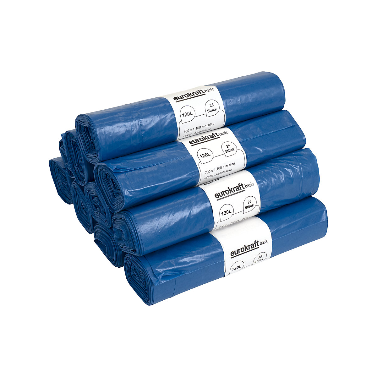 Abfallsäcke, 100% PCR LDPE, 120 l eurokraft basic (Produktabbildung 16)-15