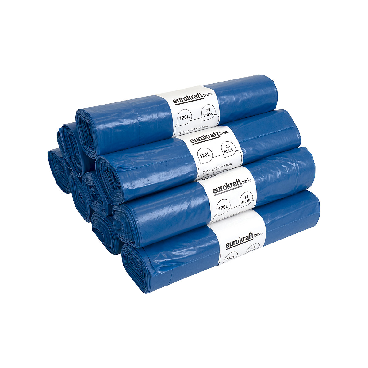 Abfallsäcke, 100% PCR LDPE, 120 l eurokraft basic (Produktabbildung 17)-16