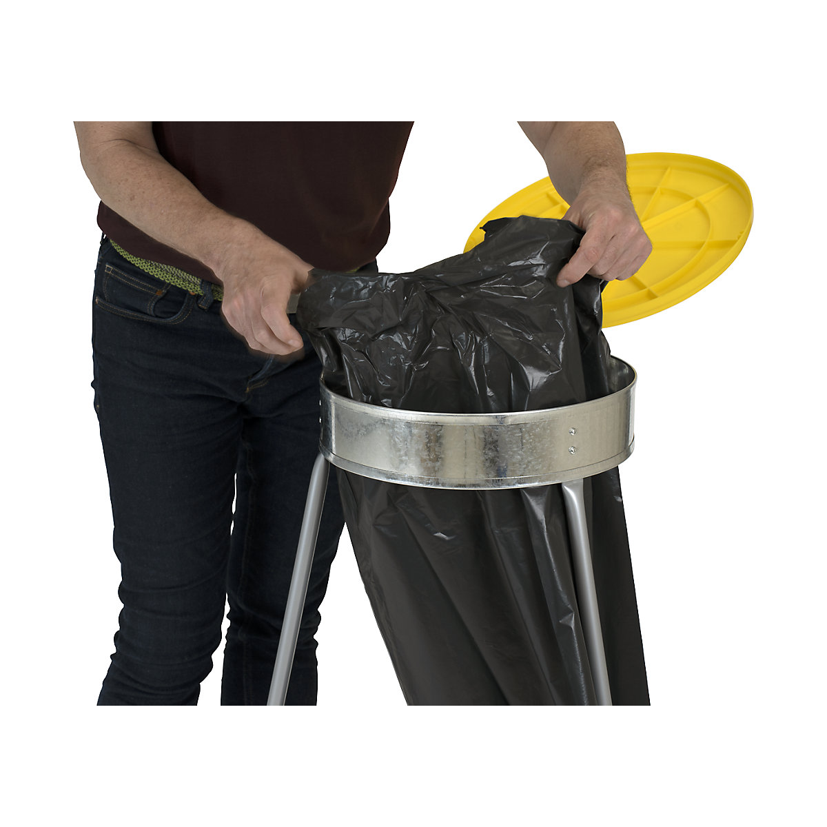 Abfallsäcke, 100% PCR LDPE, 120 l eurokraft basic (Produktabbildung 13)-12