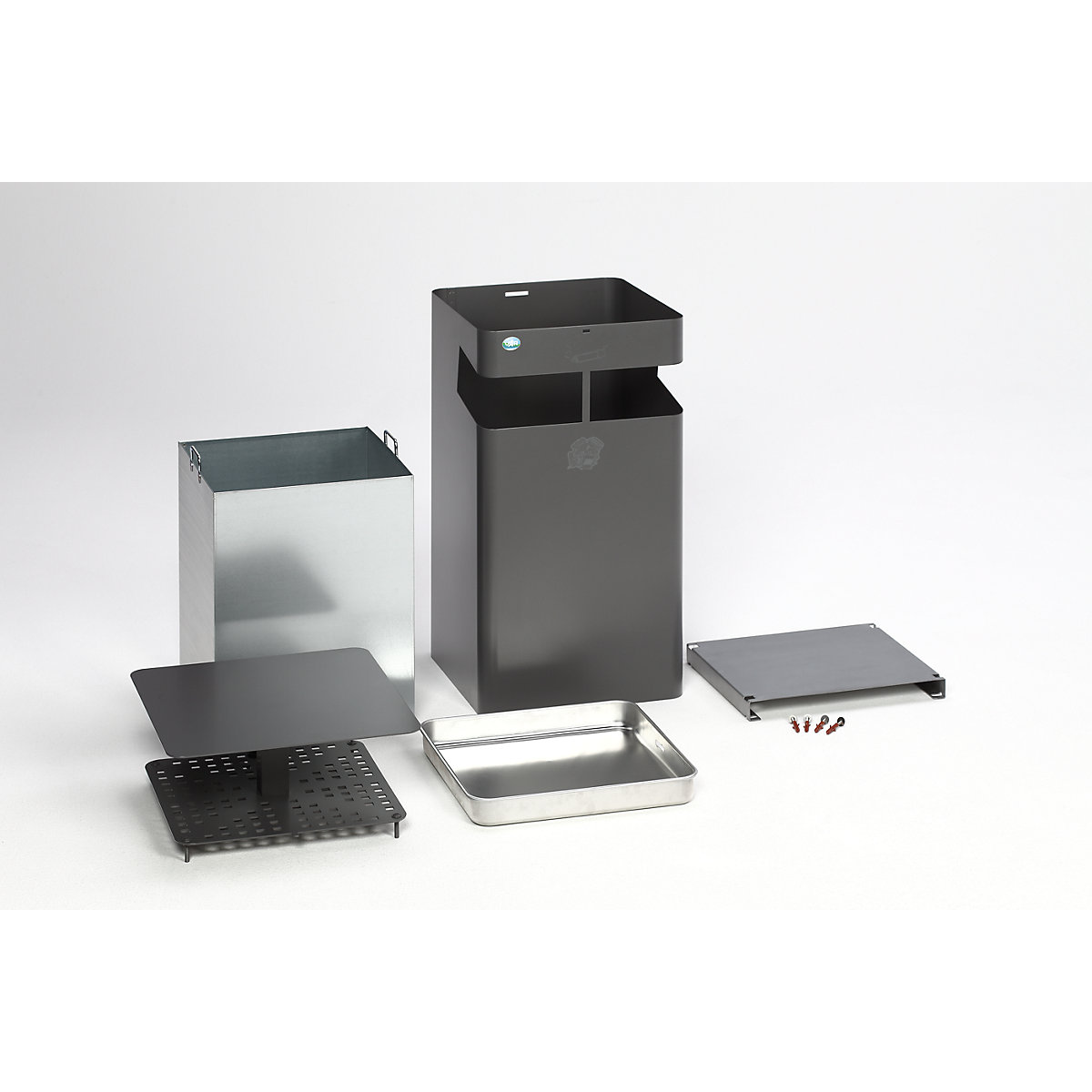 Abfallsammler/Ascher, mit Dach VAR (Produktabbildung 3)-2