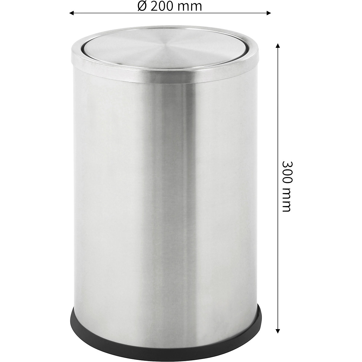 Abfallsammler mit Schwingdeckel (Produktabbildung 3)-2