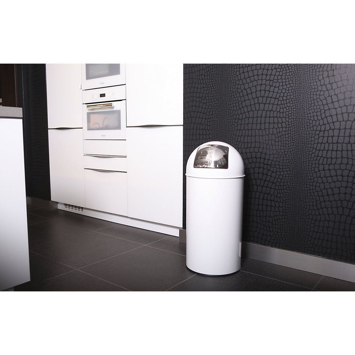 Push-Mülleimer, Stahl EKO (Produktabbildung 2)-1