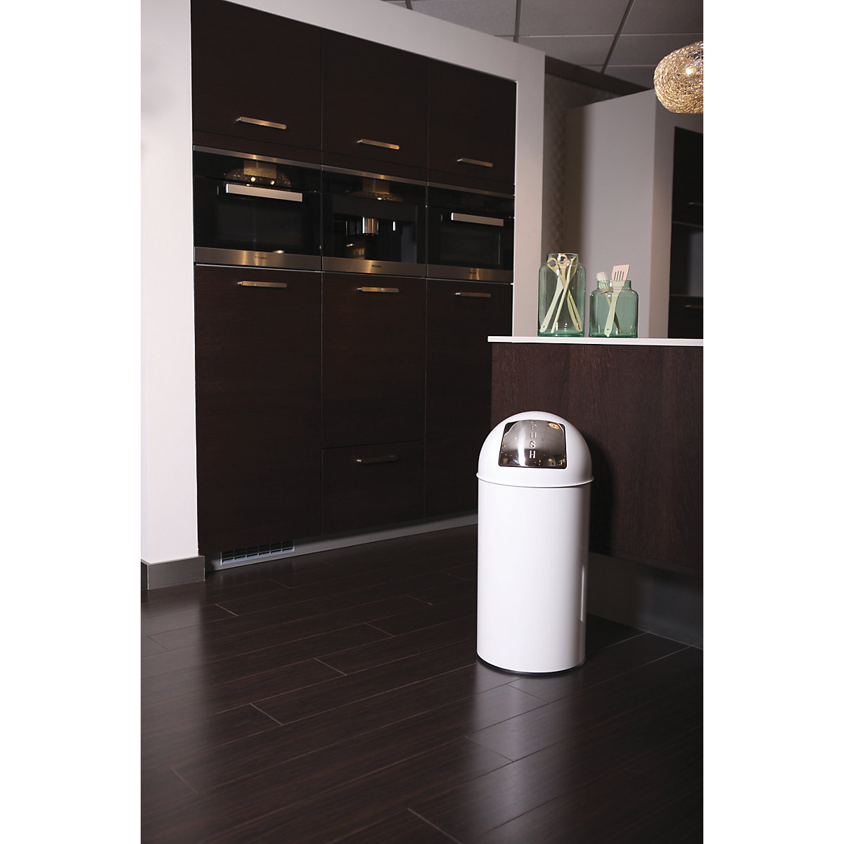 Push-Mülleimer, Stahl EKO (Produktabbildung 3)-2