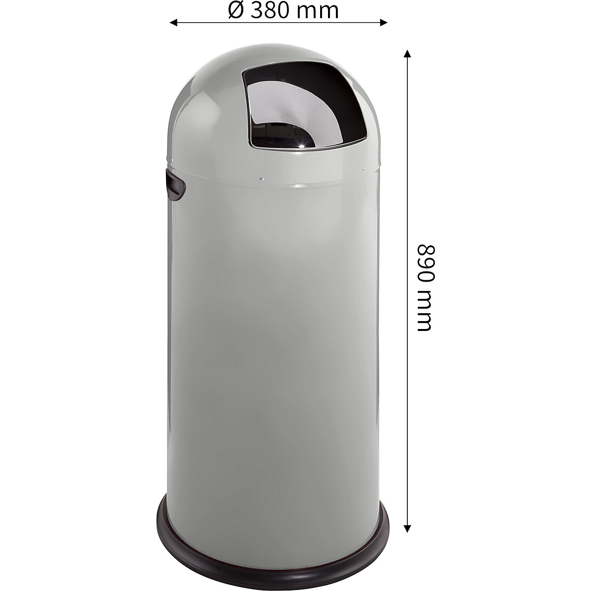 Push-Mülleimer, Stahl VAR (Produktabbildung 13)-12