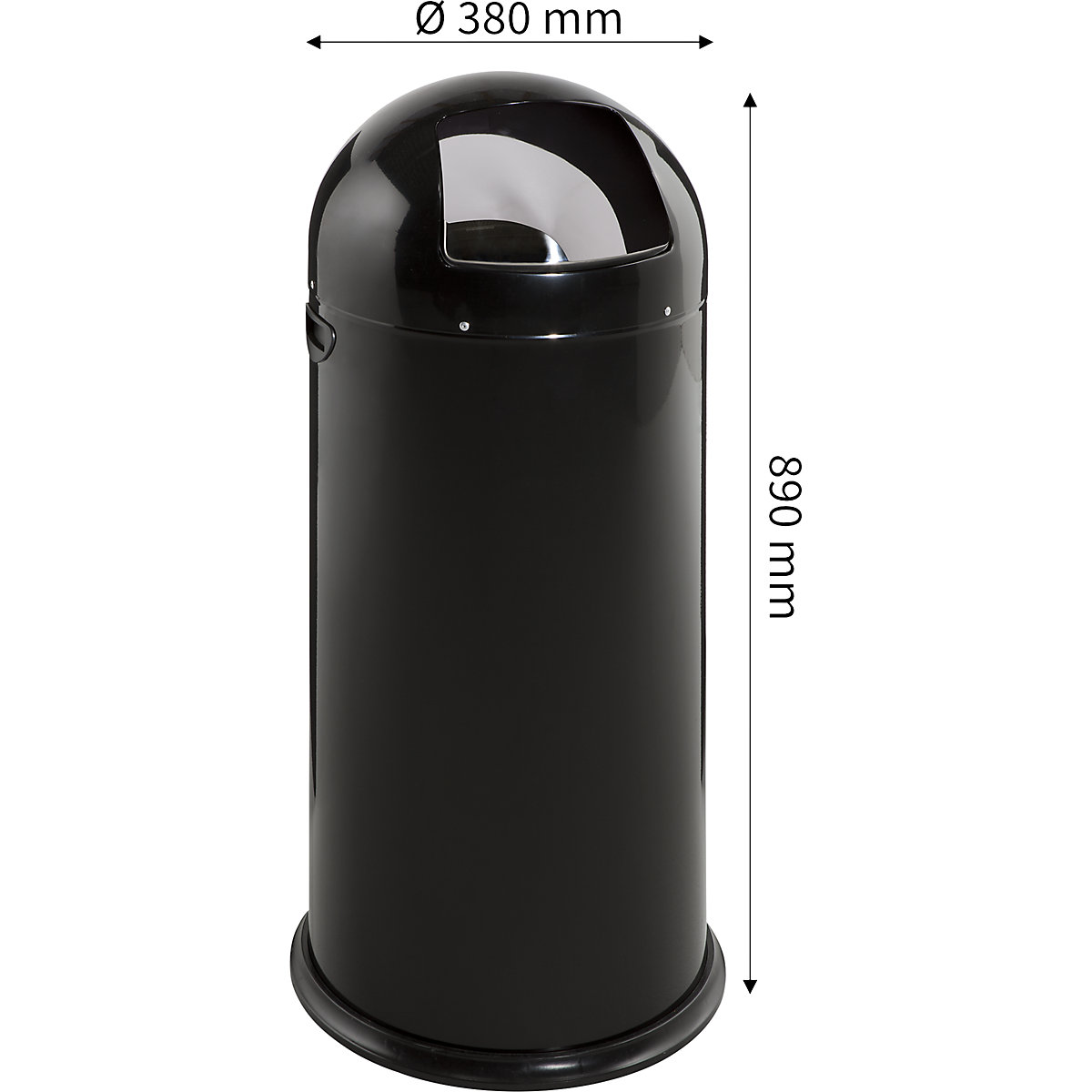 Push-Mülleimer, Stahl VAR (Produktabbildung 11)-10