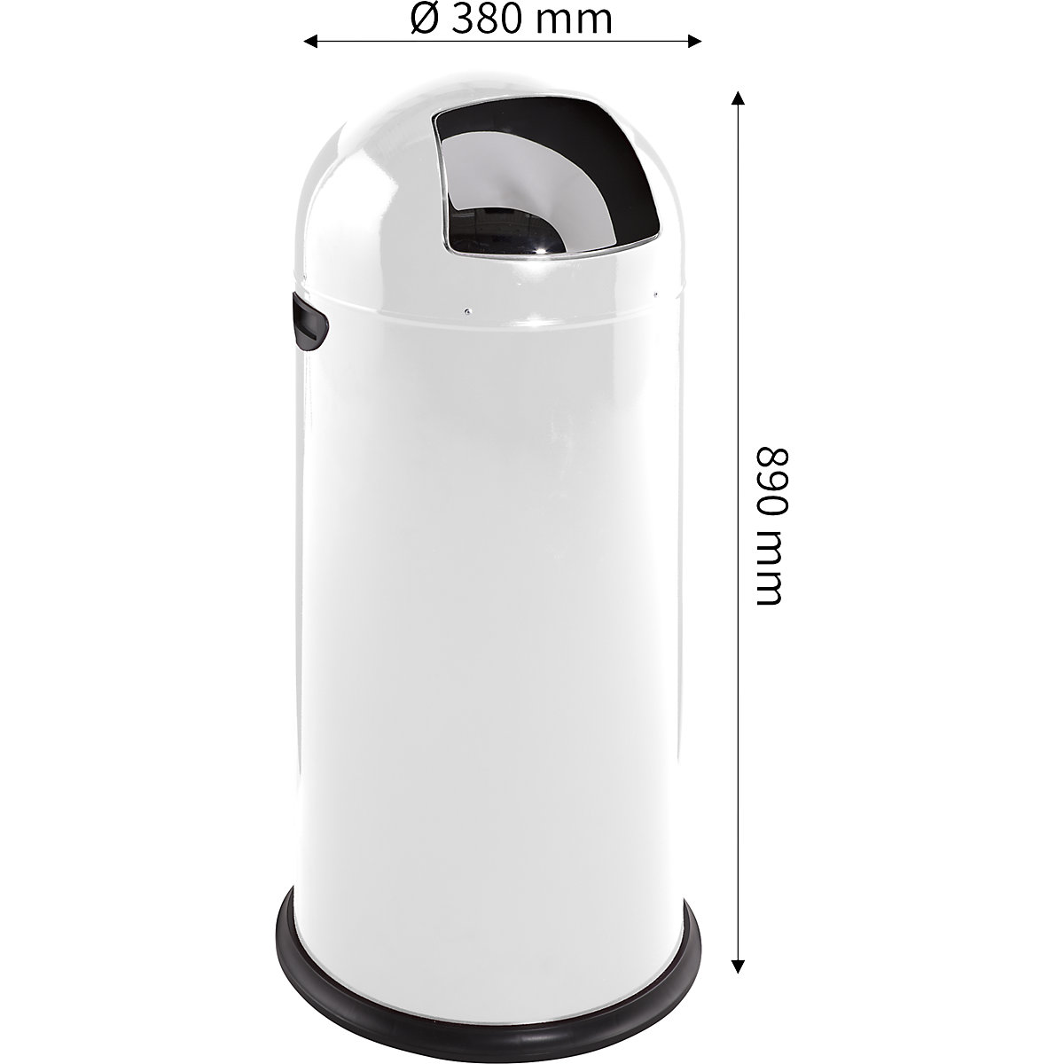 Push-Mülleimer, Stahl VAR (Produktabbildung 17)-16