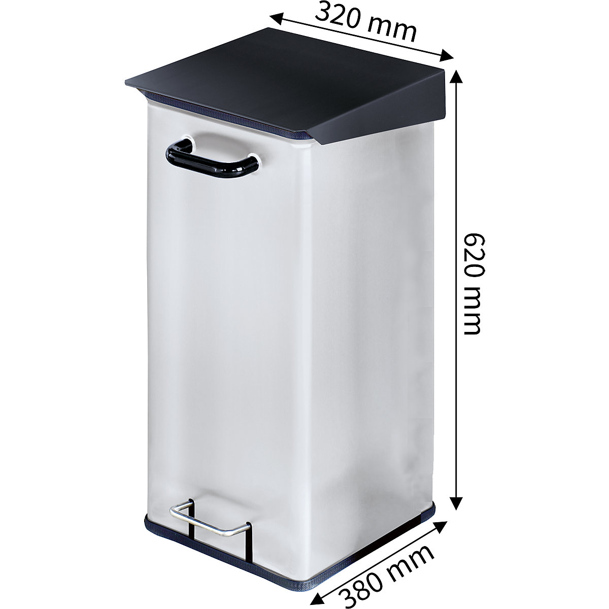 Treteimer, Stahl (Produktabbildung 2)-1