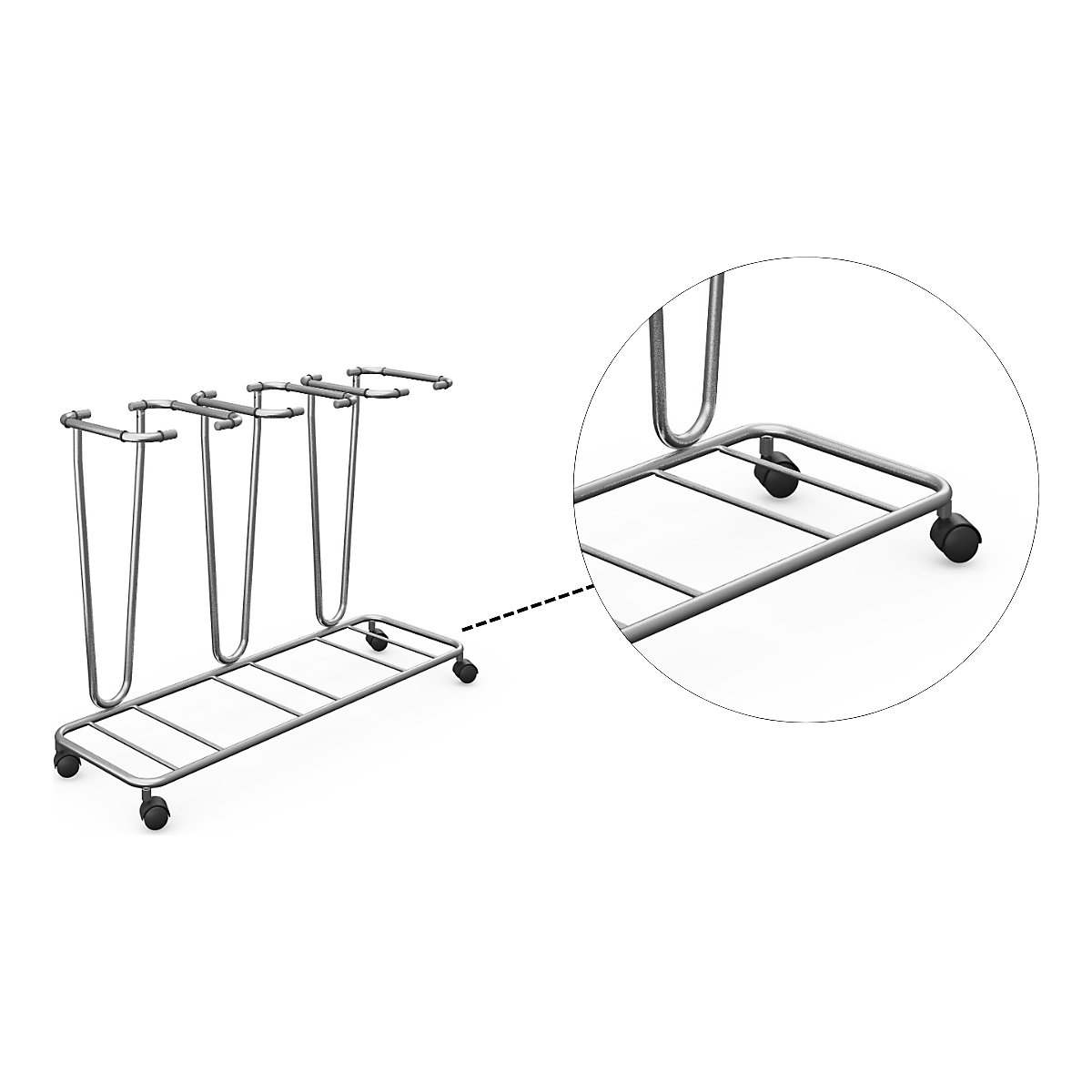 Müllsackständer ohne Deckel (Produktabbildung 5)-4