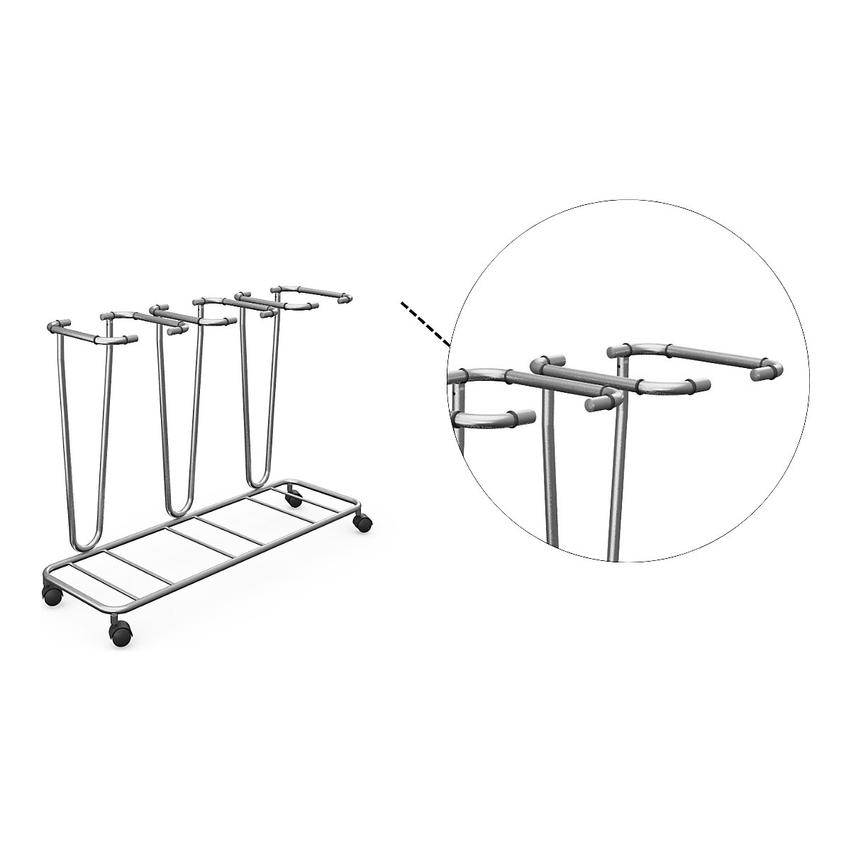 Müllsackständer ohne Deckel (Produktabbildung 6)-5