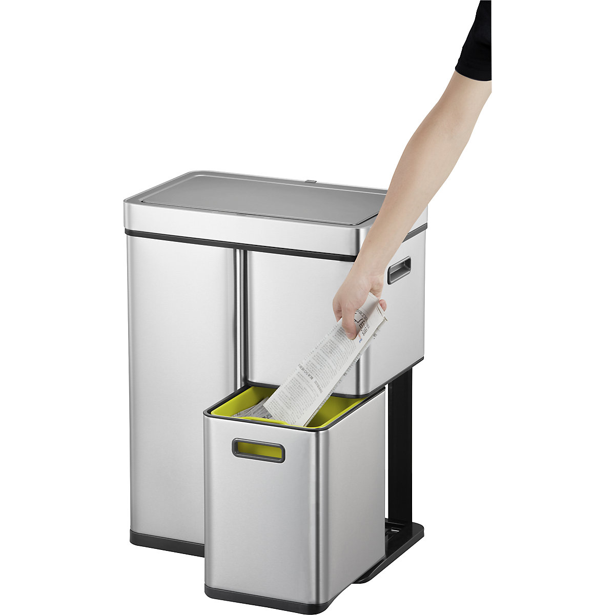 Abfalleimer mit Sensor, Edelstahl EKO (Produktabbildung 12)-11