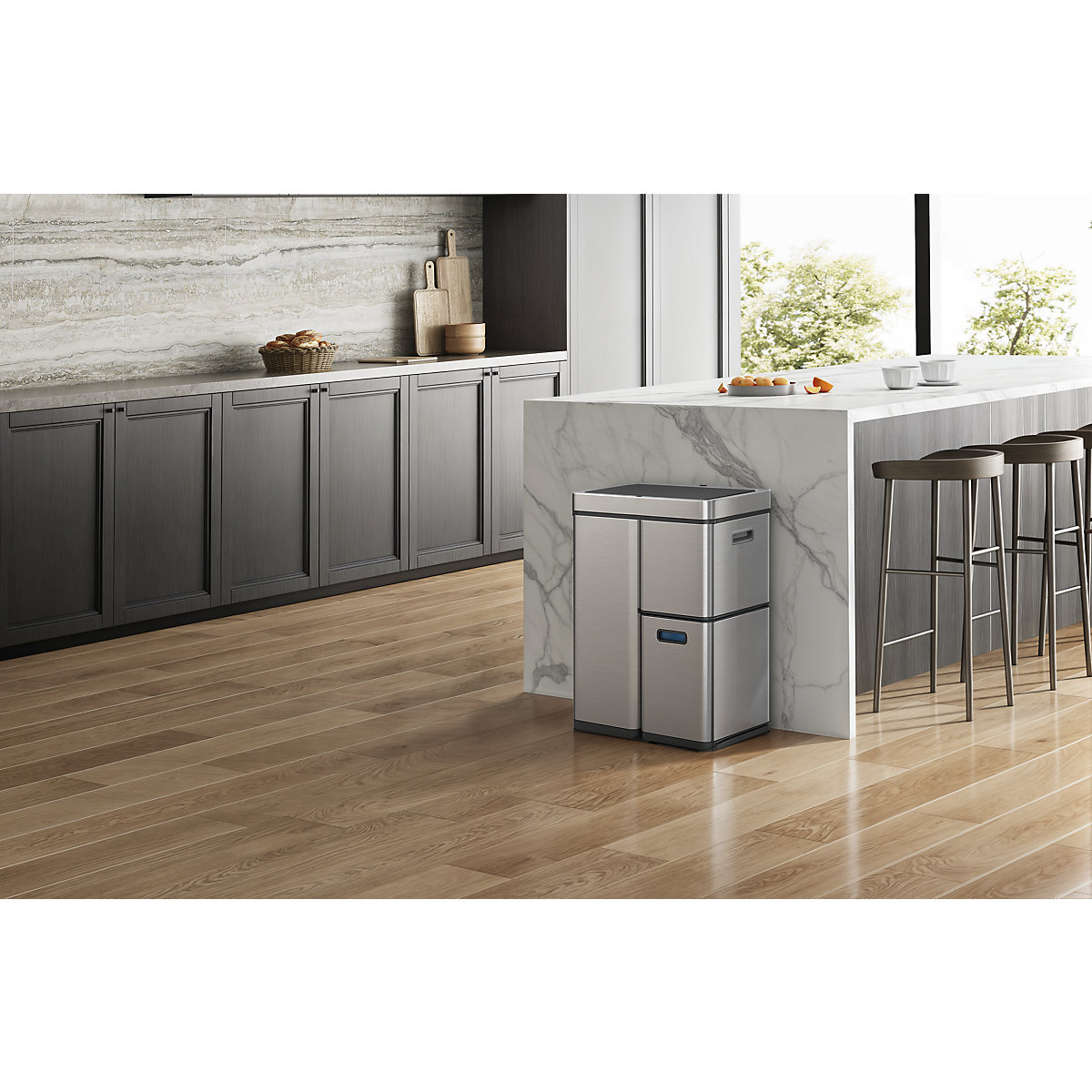 Mülltrenner mit Sensor, Edelstahl EKO (Produktabbildung 17)-16