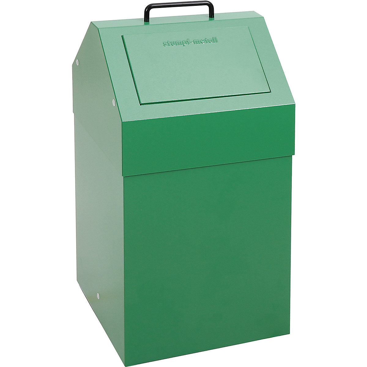 Wertstoffbehälter mit Einwurfklappe