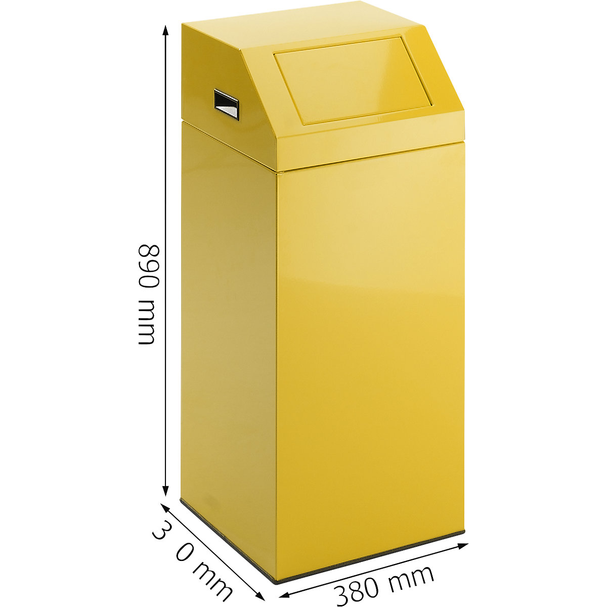 Wertstoffsammler, selbstlöschend eurokraft pro (Produktabbildung 3)-2