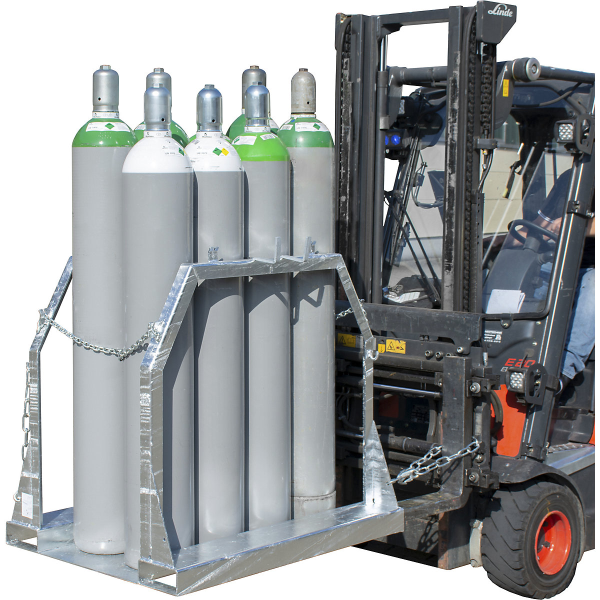 Gasflaschenpalette eurokraft pro (Produktabbildung 3)-2