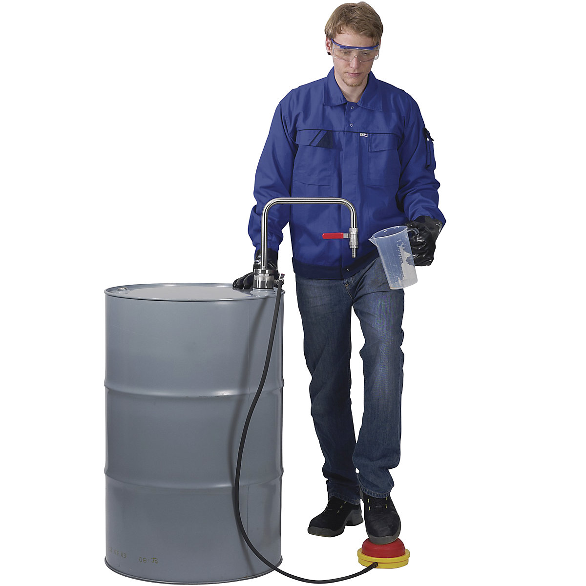 Edelstahl-Lösemittelpumpe, Fußbetrieb (Produktabbildung 3)-2