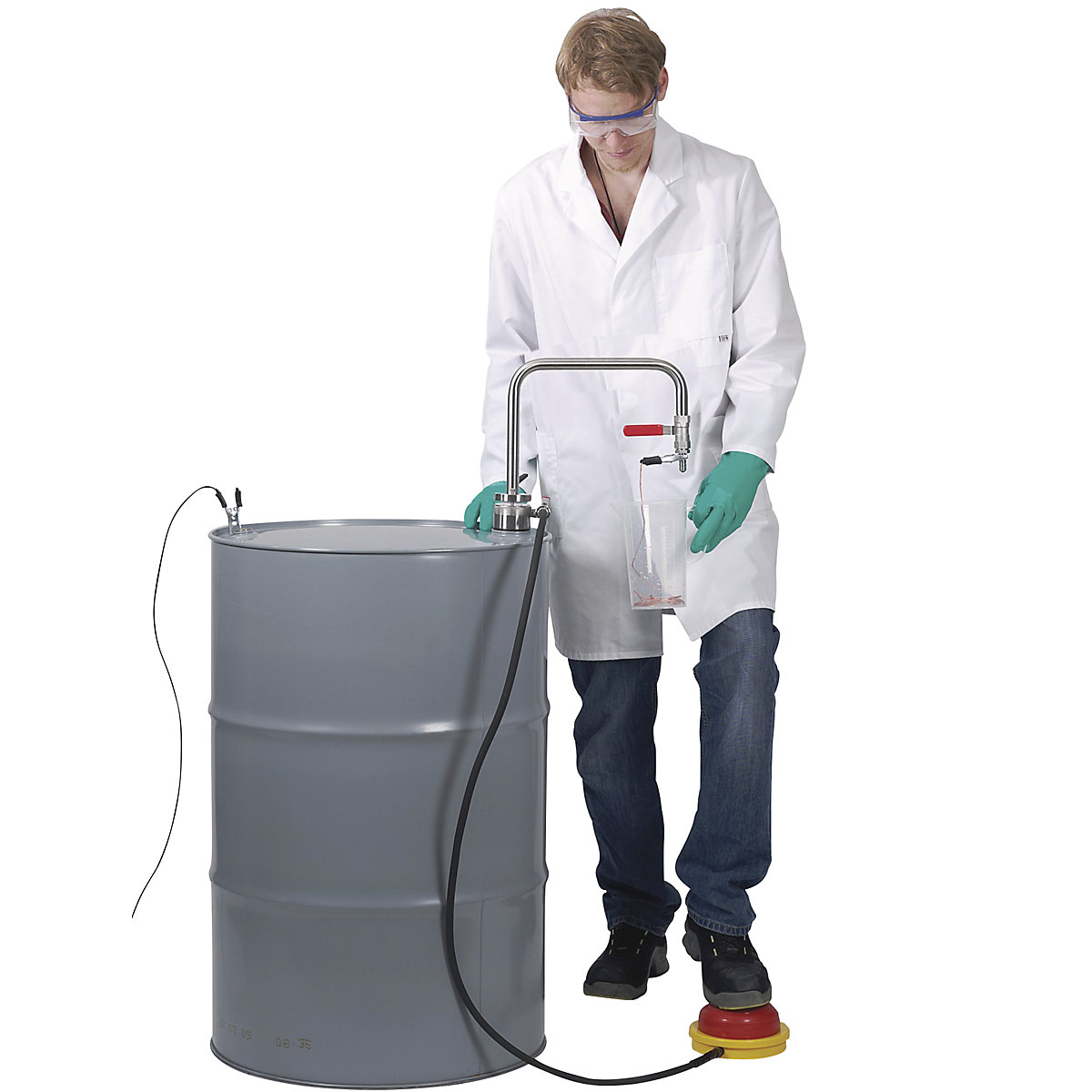 Edelstahl-Lösemittelpumpe, Fußbetrieb (Produktabbildung 6)-5