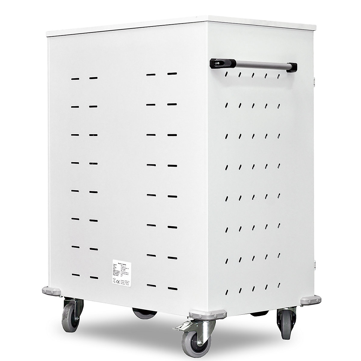 Kaiserkraft Laptop Charging Cart 20 Compartments Light Grey 9