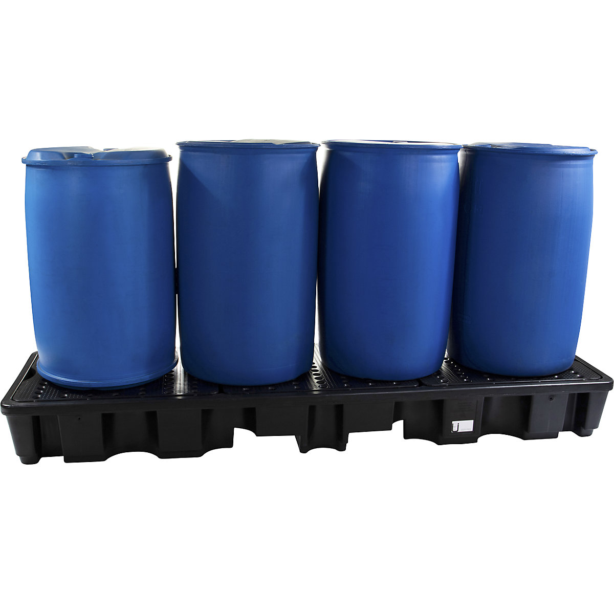 PE-Auffangwanne für 4 x 200-l-Fässer in Reihe (Produktabbildung 3)-2