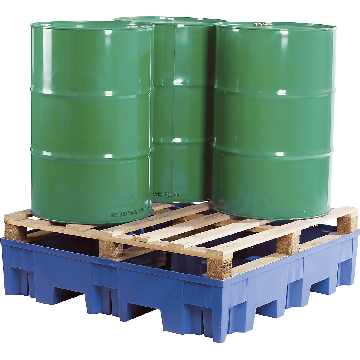 PE-Auffangwanne für 4 x 200-l-Fässer asecos (Produktabbildung 2)-1
