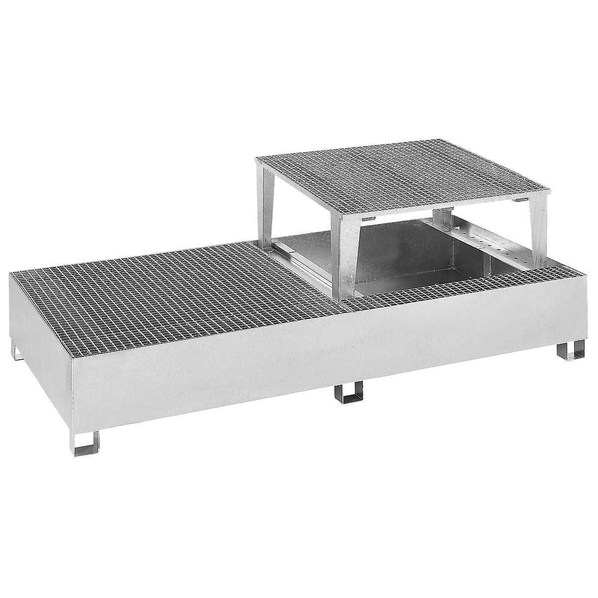 Stahl-Auffangwanne für Tankcontainer IBC/KTC eurokraft basic