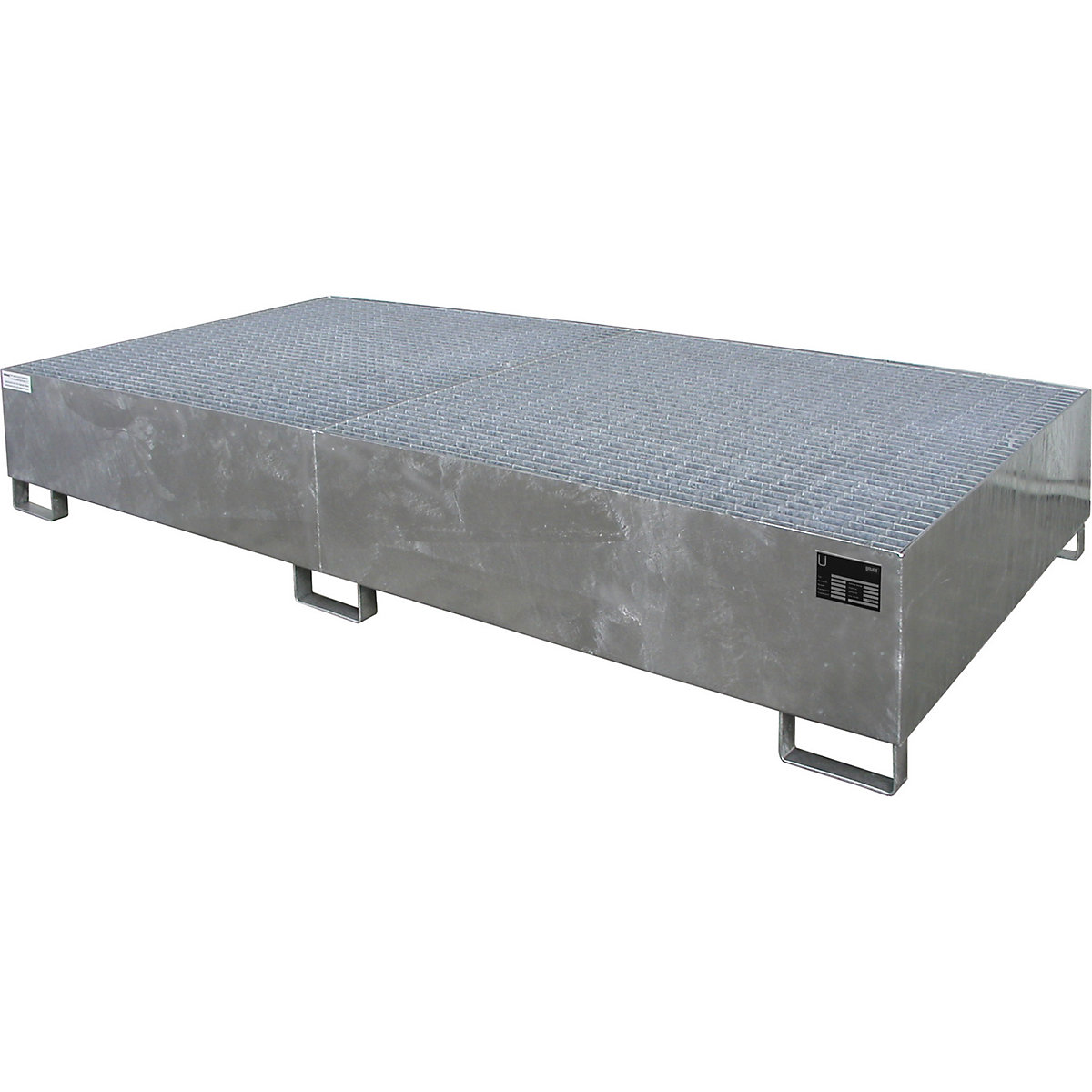 Stahl-Auffangwanne für Tankcontainer IBC / KTC eurokraft pro (Produktabbildung 2)-1