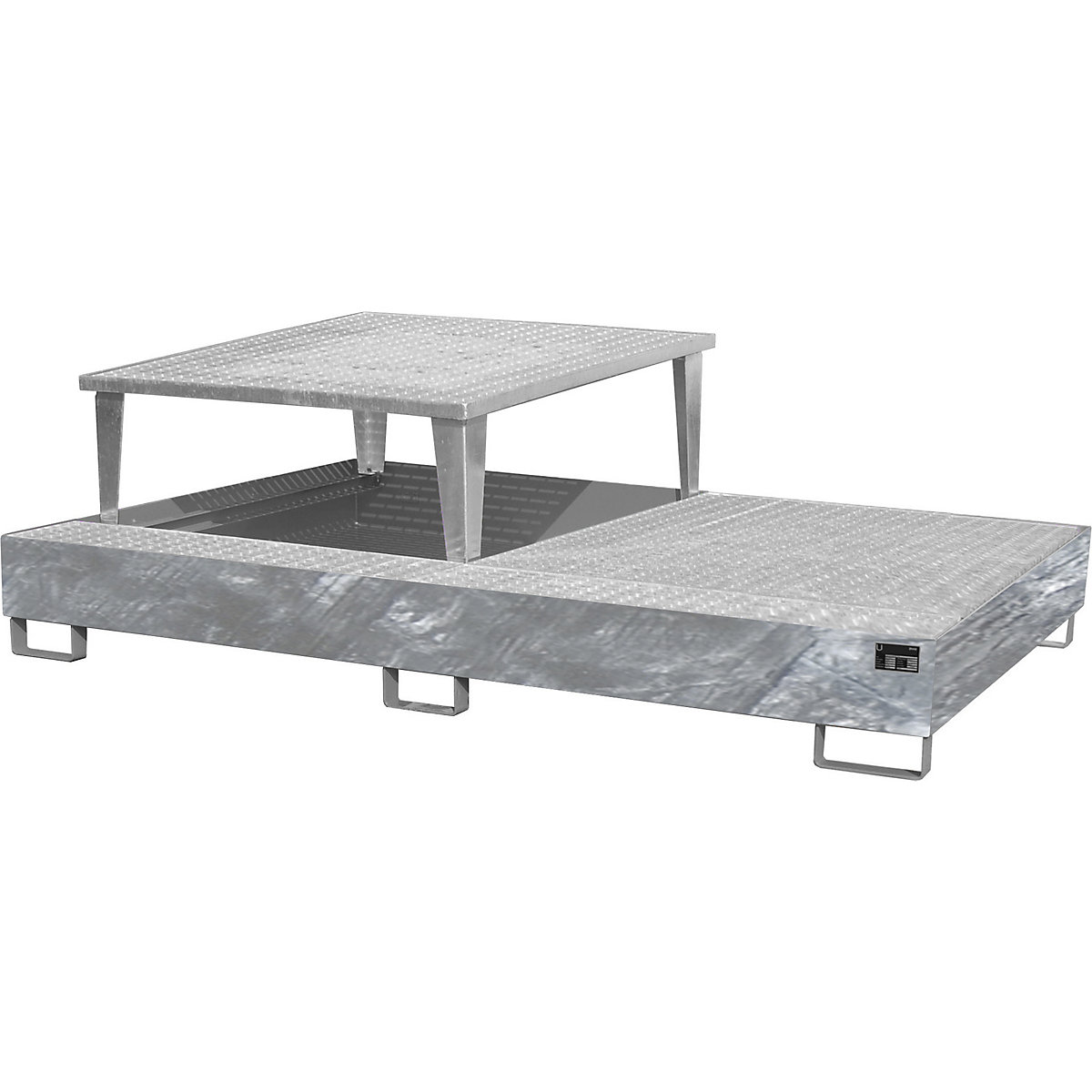 Stahl-Auffangwanne für Tankcontainer IBC / KTC eurokraft pro (Produktabbildung 2)-1