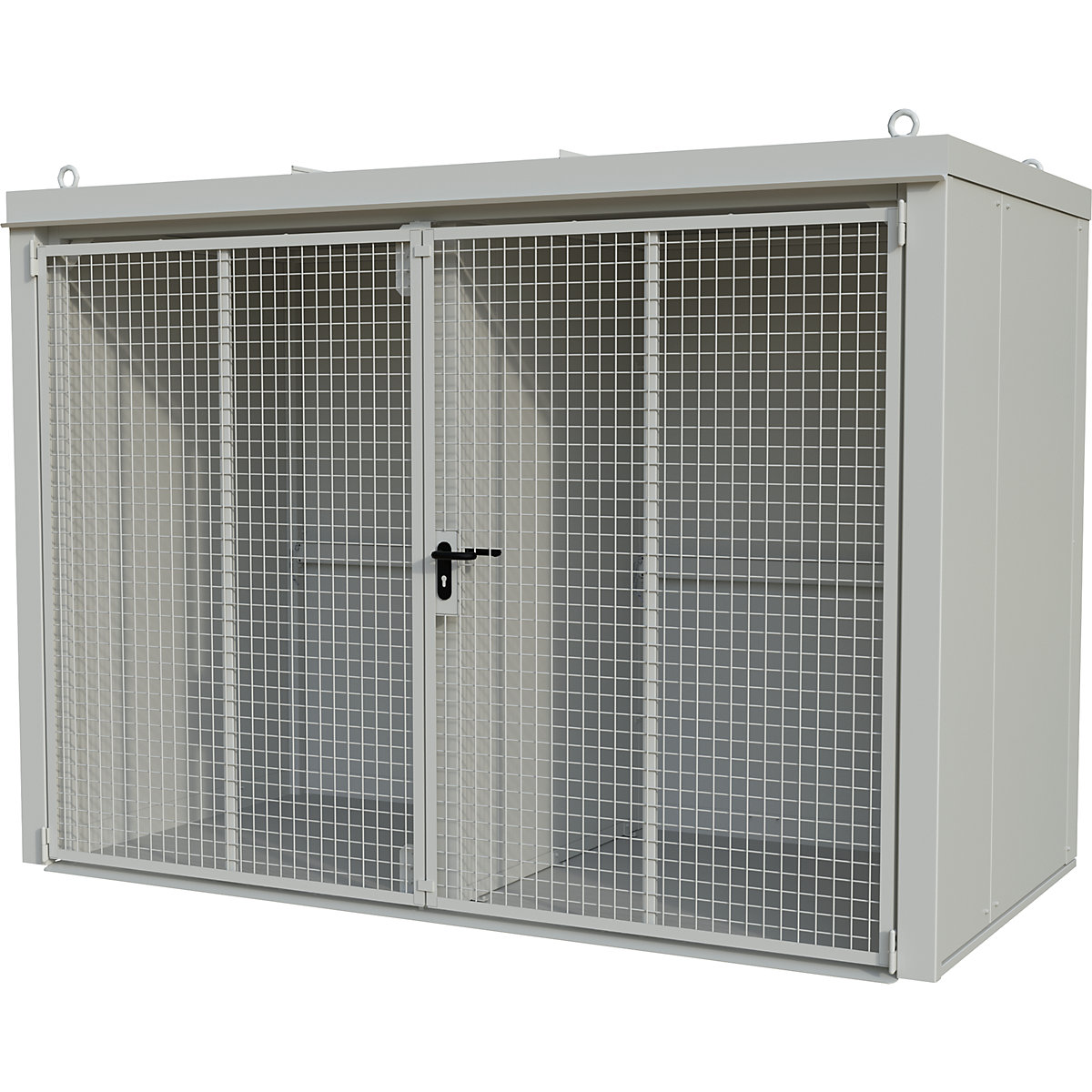 Gasflaschencontainer mit Trennwand, feuerbeständig eurokraft pro