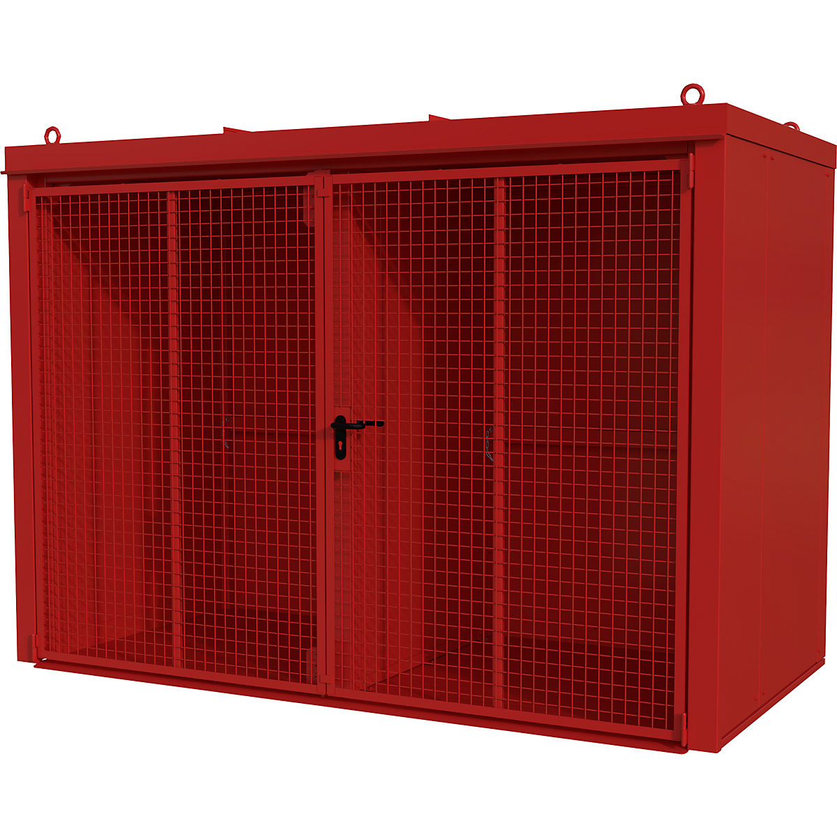 Gasflaschencontainer mit Trennwand, feuerbeständig eurokraft pro