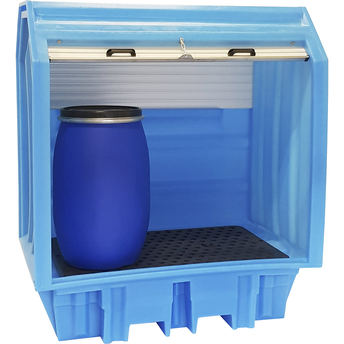 PE-Gefahrstoffdepot mit Jalousie eurokraft basic (Produktabbildung 8)-7