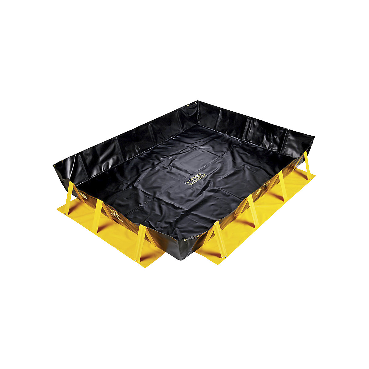 PIG Collapse-A-Tainer Spill Containment Berm Black/Yellow 3