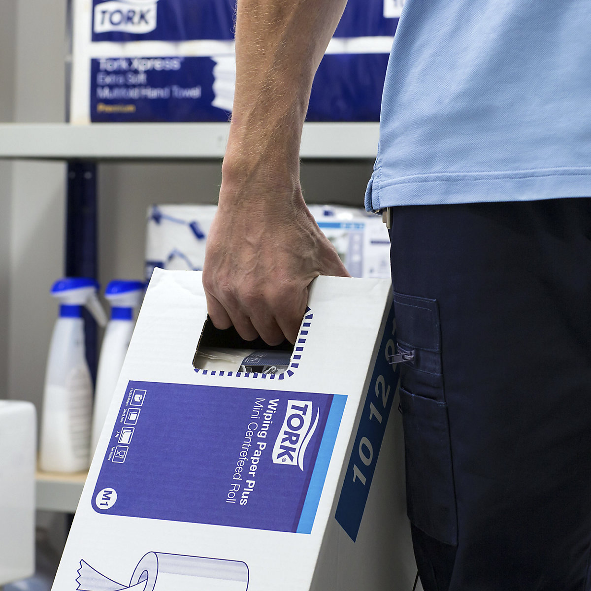 Standard-Papierwischtücher mit Innenabrollung TORK (Produktabbildung 7)-6