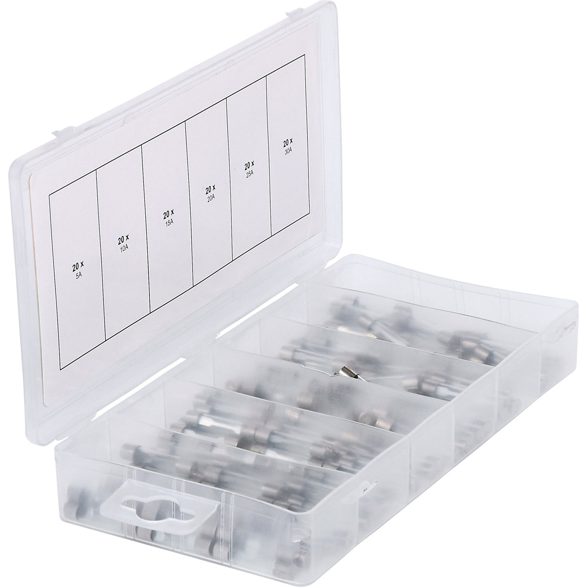 Sortiment de siguranțe fuzibile din sticlă – KS Tools (Imagine produs 2)-1