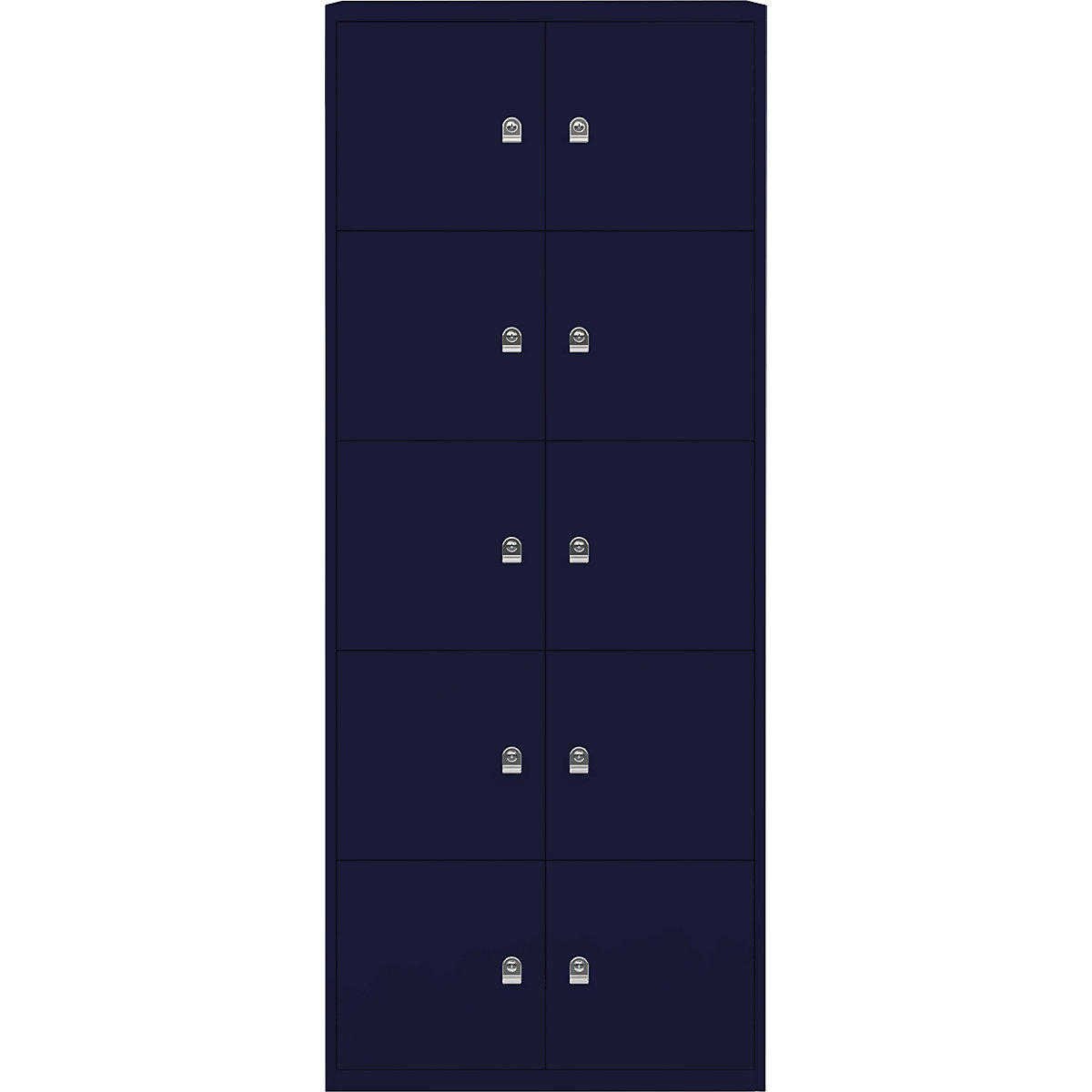 Ormar LateralFile™ Lodge – BISLEY, s 10 pretinaca sa zaključavanjem, visina po 375 mm, u oxford plavoj boji-20