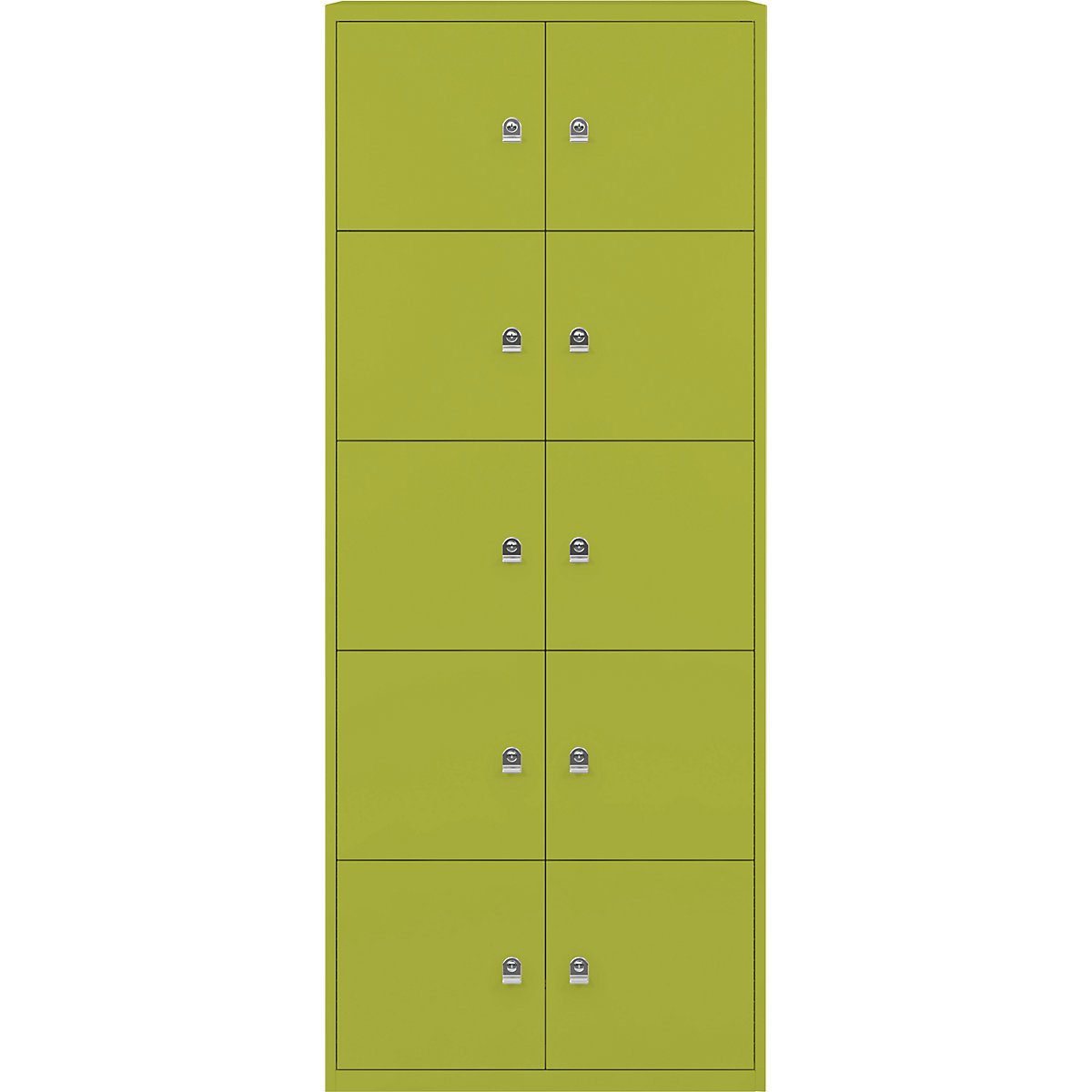 Ormar LateralFile™ Lodge – BISLEY, s 10 pretinaca sa zaključavanjem, visina po 375 mm, u zelenoj boji-22