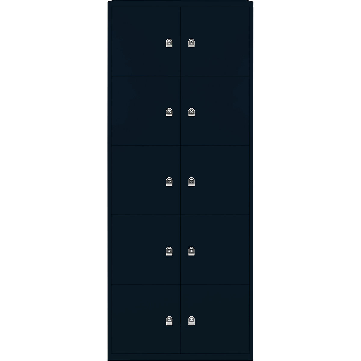 Ormar LateralFile™ Lodge – BISLEY, s 10 pretinaca sa zaključavanjem, visina po 375 mm, u prusko crnoj boji-9